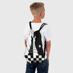 Рюкзак-мешок Шахматный конь, цвет: 3D-принт — фото 2