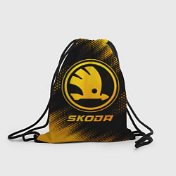 Рюкзак-мешок Skoda - gold gradient, цвет: 3D-принт