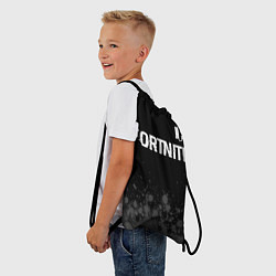 Рюкзак-мешок Fortnite glitch на темном фоне посередине, цвет: 3D-принт — фото 2