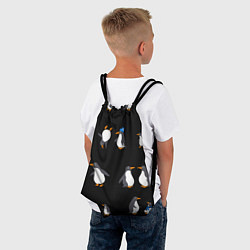 Рюкзак-мешок Веселая семья пингвинов, цвет: 3D-принт — фото 2