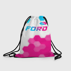 Рюкзак-мешок Ford neon gradient style посередине, цвет: 3D-принт