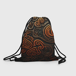 Рюкзак-мешок Асимметричный паттерн в викингском стиле, цвет: 3D-принт