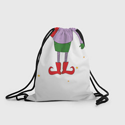 Рюкзак-мешок Гном с новым годом, цвет: 3D-принт