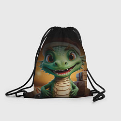Рюкзак-мешок Новогодний 2024 дракон, цвет: 3D-принт