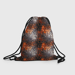Рюкзак-мешок Текстура дорогой кожи паттерн, цвет: 3D-принт