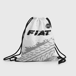 Рюкзак-мешок Fiat speed на светлом фоне со следами шин посереди, цвет: 3D-принт