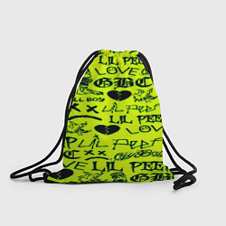 Рюкзак-мешок Lil peep кислотный стиль, цвет: 3D-принт