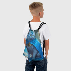 Рюкзак-мешок Снежный кот, цвет: 3D-принт — фото 2