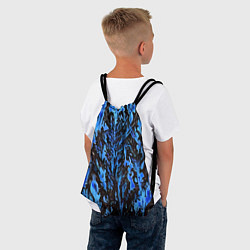 Рюкзак-мешок Демонический доспех синий, цвет: 3D-принт — фото 2