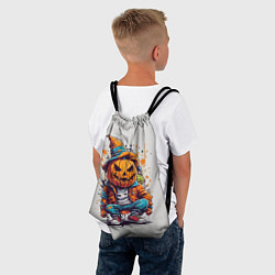 Рюкзак-мешок Джек тыквенная голова, цвет: 3D-принт — фото 2