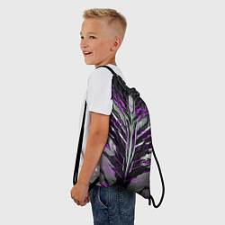 Рюкзак-мешок Киберпанк доспех фиолетовый, цвет: 3D-принт — фото 2