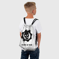Рюкзак-мешок Gears of War glitch на светлом фоне, цвет: 3D-принт — фото 2