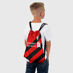 Рюкзак-мешок Ливерпуль - красные полосы, цвет: 3D-принт — фото 2