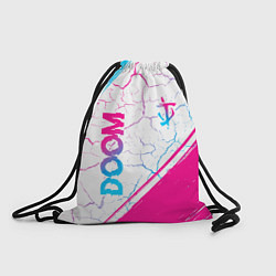 Рюкзак-мешок Doom neon gradient style вертикально, цвет: 3D-принт