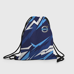 Рюкзак-мешок Вольво - синяя абстракция, цвет: 3D-принт