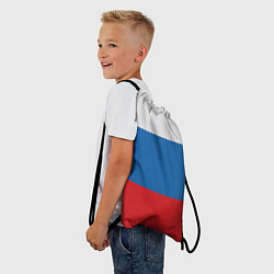Рюкзак-мешок Вязаный российский флаг, цвет: 3D-принт — фото 2