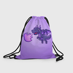 Рюкзак-мешок Милый огнедышащий дракончик, цвет: 3D-принт