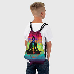 Рюкзак-мешок Символ кундалини йоги - чакры исцеления, цвет: 3D-принт — фото 2