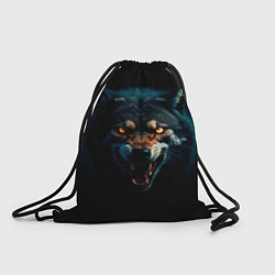 Рюкзак-мешок Волк хищник, цвет: 3D-принт