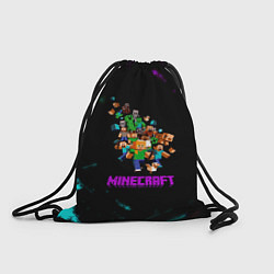 Рюкзак-мешок Minecraft neon краски, цвет: 3D-принт
