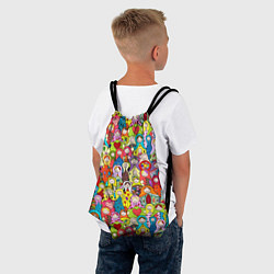Рюкзак-мешок Веселые русские матрешки, цвет: 3D-принт — фото 2