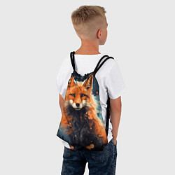 Рюкзак-мешок Fox in the forest, цвет: 3D-принт — фото 2
