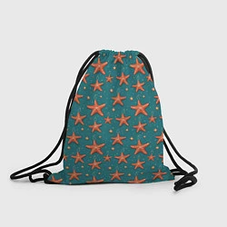 Рюкзак-мешок Морские звезды тоже хотят на ёлку, цвет: 3D-принт