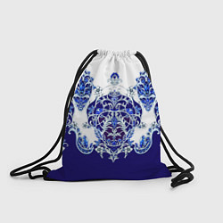 Рюкзак-мешок Узор из сапфиров, цвет: 3D-принт