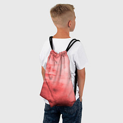 Рюкзак-мешок Красный гранж, цвет: 3D-принт — фото 2