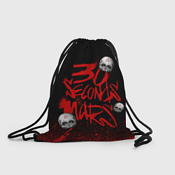 Рюкзак-мешок Thirty seconds to mars skulls, цвет: 3D-принт