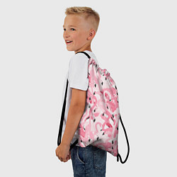 Рюкзак-мешок Стая розовых фламинго, цвет: 3D-принт — фото 2