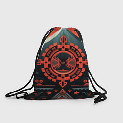 Рюкзак-мешок Рисунок в стиле американских индейцев, цвет: 3D-принт