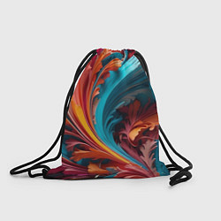 Рюкзак-мешок Красивый яркий узорчик, цвет: 3D-принт