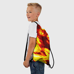 Рюкзак-мешок Огненное безумие, цвет: 3D-принт — фото 2