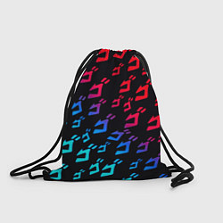 Рюкзак-мешок JoJos Bizarre битво лого неон, цвет: 3D-принт