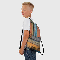 Рюкзак-мешок Акварельные доски, цвет: 3D-принт — фото 2