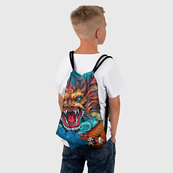 Рюкзак-мешок Граффити с драконом, цвет: 3D-принт — фото 2