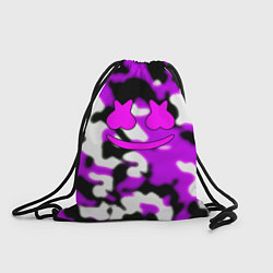 Рюкзак-мешок Marshmello camo, цвет: 3D-принт