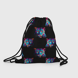Рюкзак-мешок Паттерн с леопардами, цвет: 3D-принт