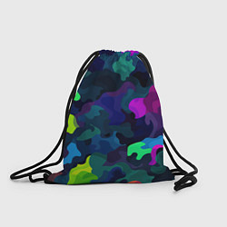 Рюкзак-мешок Хаотичный камуфляж, цвет: 3D-принт