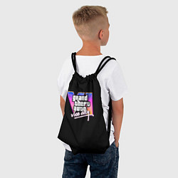 Рюкзак-мешок Gta 6 vice city logo, цвет: 3D-принт — фото 2