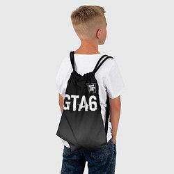 Рюкзак-мешок GTA6 glitch на темном фоне посередине, цвет: 3D-принт — фото 2