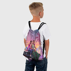 Рюкзак-мешок Люсия с парнем gta 6, цвет: 3D-принт — фото 2