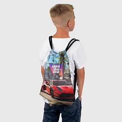 Рюкзак-мешок GTA 6 red auto, цвет: 3D-принт — фото 2