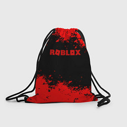 Рюкзак-мешок Роблокс краски красные, цвет: 3D-принт