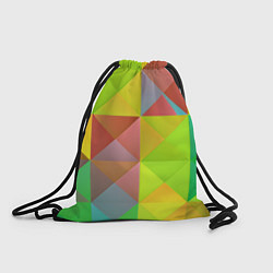 Рюкзак-мешок Разноцветные фигуры, цвет: 3D-принт