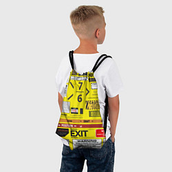 Рюкзак-мешок Предупреждающие знаки, цвет: 3D-принт — фото 2