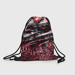Рюкзак-мешок Кровавый красный металл, цвет: 3D-принт