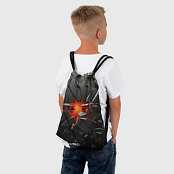 Рюкзак-мешок Взрыв и черные камни, цвет: 3D-принт — фото 2
