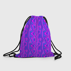 Рюкзак-мешок Розовые зигзаги, цвет: 3D-принт